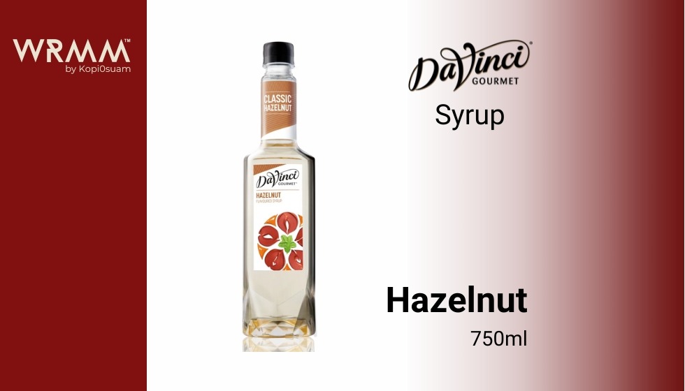 DaVinci Hazelnut Syrup 750ml